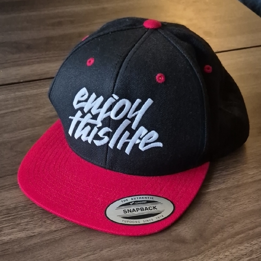 Black and Red Snapback Cap